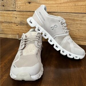 On Running Light Gray Athletic Shoes